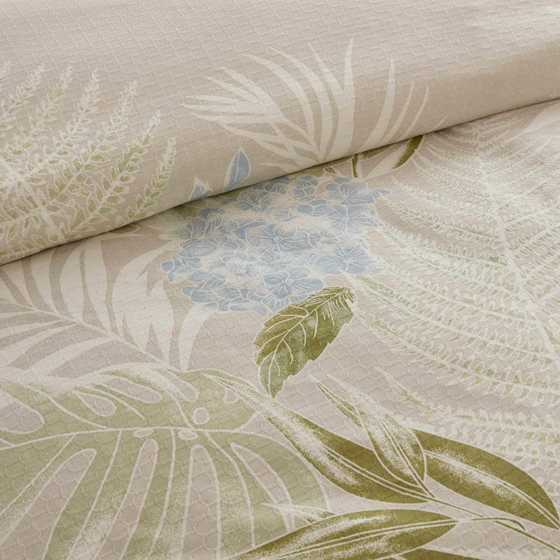 6-Piece Queen Oversized Cotton Comforter Set with Throw Pillow