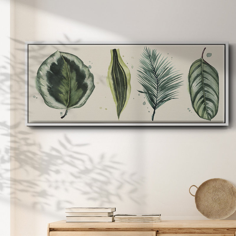 Palm Line- Framed Canvas