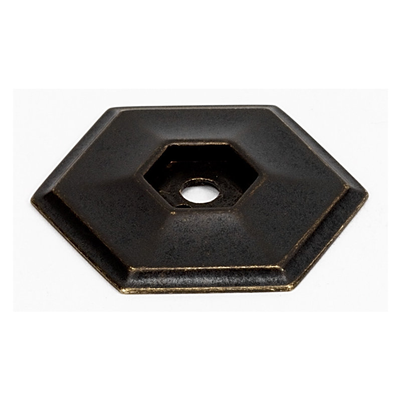 Nicole 1.58" Backplate, Polished Brass, 1.8" L x 1.6" W