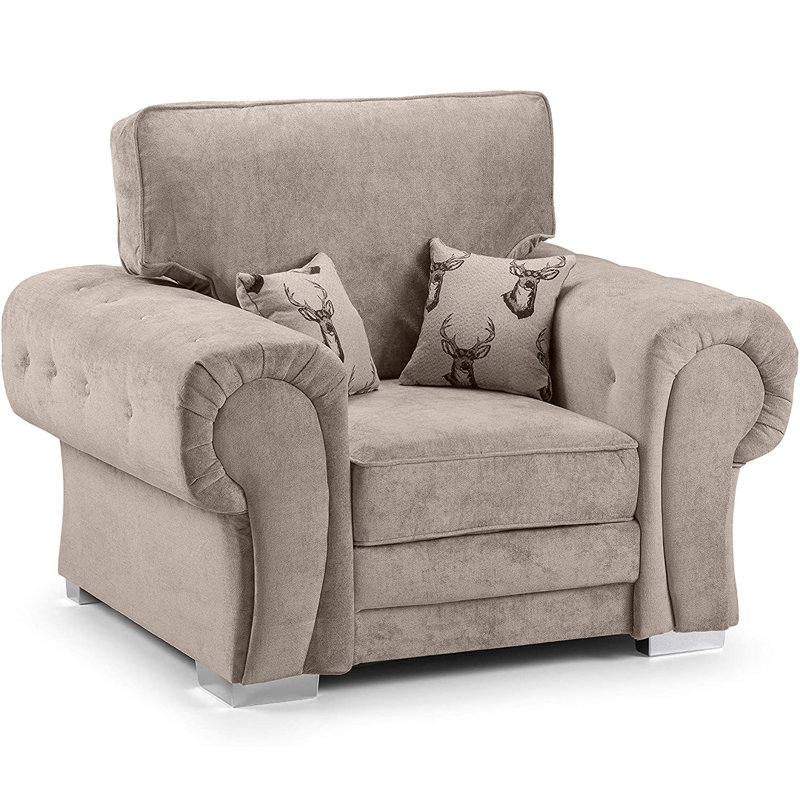 Deshields Upholstered Armchair, Mink