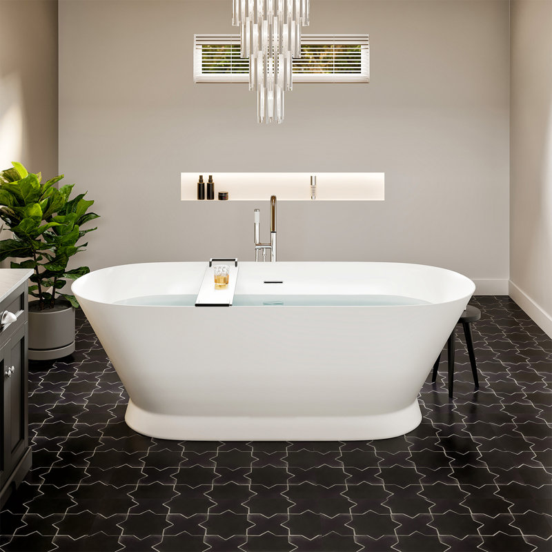 60'' x 29'' Soaking Acrylic Bathtub