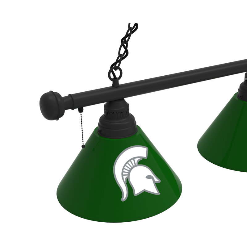 3 - Light Pool Table Lights Pendant, Black, Michigan State Spartans