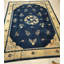 Wool Knotted Blue Rectangle Room Size Chinese - Peking 1930s Antique Rug