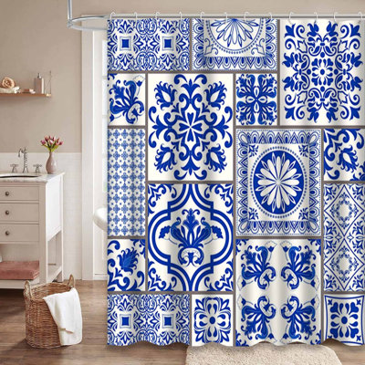 Rideau de douche Patchwork Tile