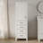 Amariani 20" W 65" H Solid Wood Linen Cabinet-968049370