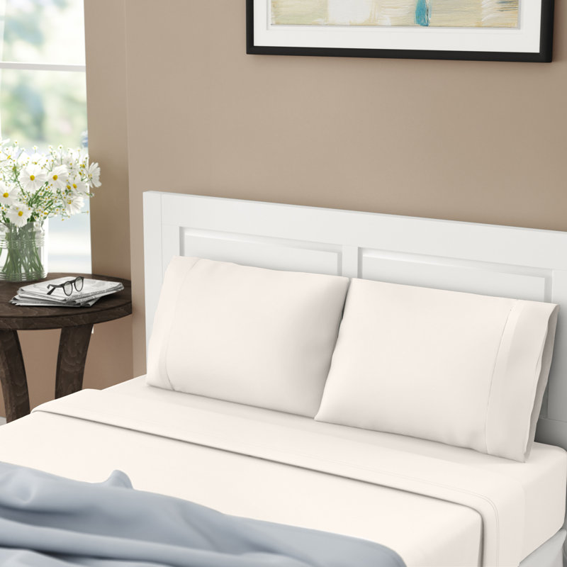Smart All Season Microfiber Sheet Set, Queen, Ivory