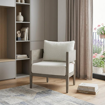  Fauteuil rembourré beige