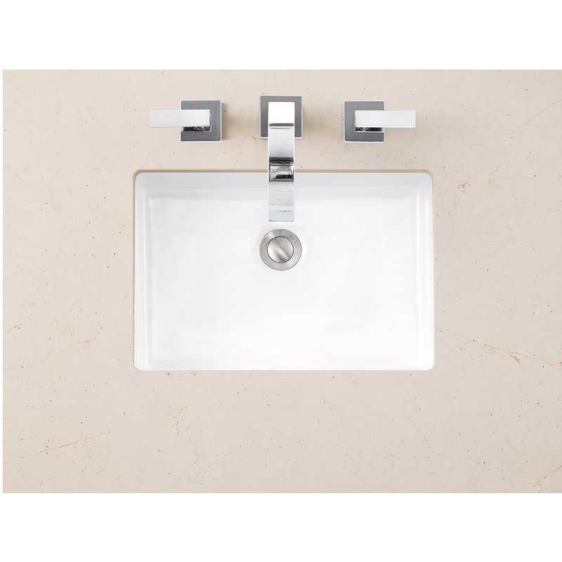 Brittany 30'' W Single Vanity, Eternal Jasmine Pearl, Saddle Brown, 8" Widespread