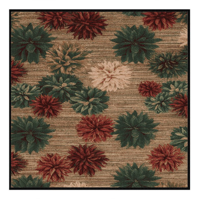 Tapis brun lavable à la machine