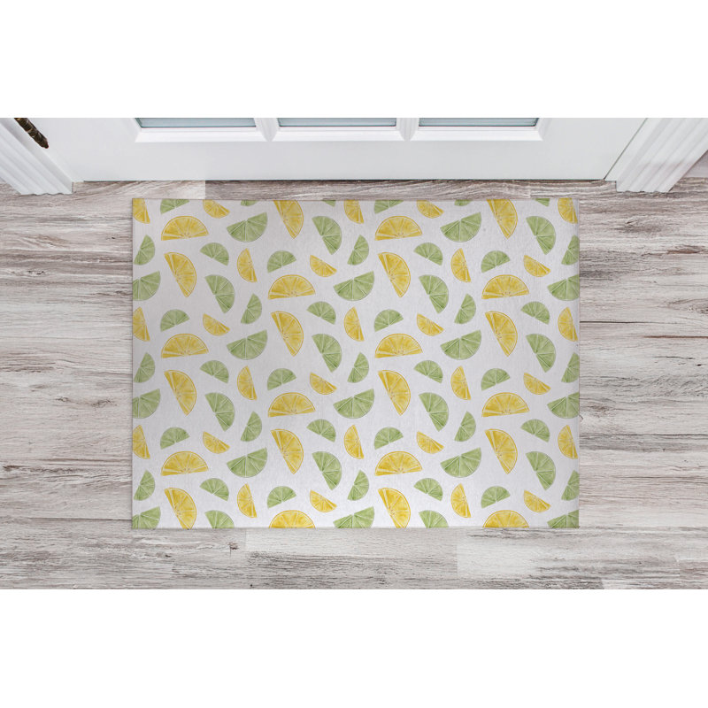 Limes et citrons d'été, Blanc, L 36 po x L 60 po