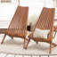 Chaise Adirondack pliante en bois d'eucalyptus Jahzelle résistante aux intempéries sans assemblage-93547642