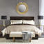 Gold Gingko Leaf Round Wall Mirror 30.5"