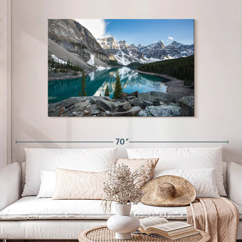 Lac Moraine bleu Alvord Glacial, H 32 po x l 48 po