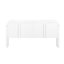 U_STYLE Console de 62,2 pouces à motif de vagues avec 4 portes et une tablette réglable, un canapé incurvé derrière le canapé, une table d'entrée étroite pour le salon, le vestibule et le couloir-815480568
