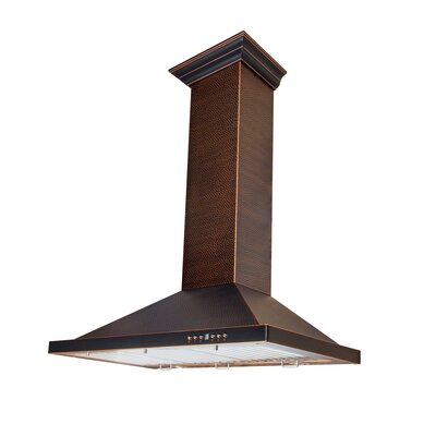 ZLINE 36"" Designer Series Fingerprint Resistant Stainless Steel Convertible Vent Wall Mount Range Hood (8KBS-36) -  8KBH-36