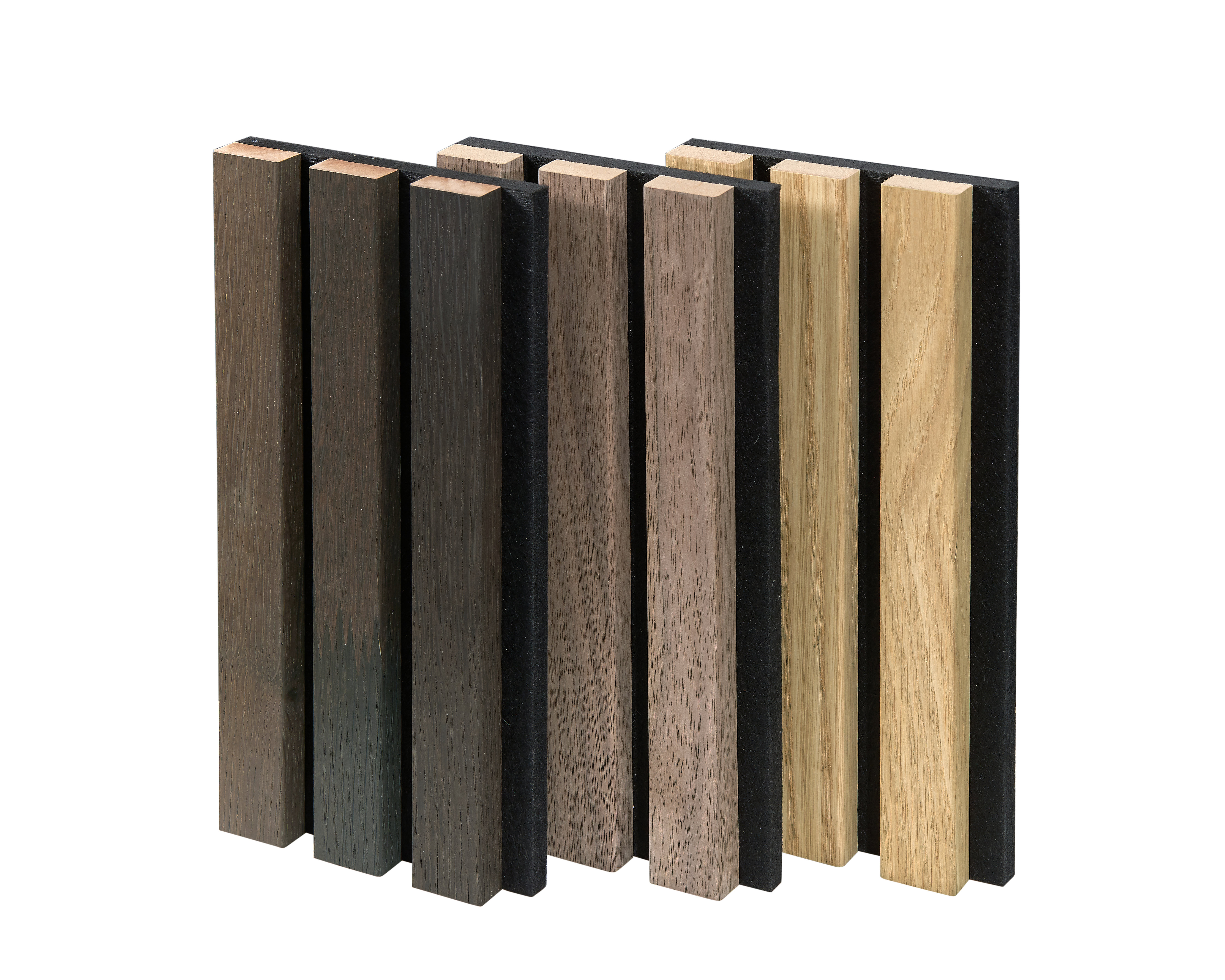 Kieacia Acoustic Natural Wood Slat Wall Panels Samples Pack (3PCS ...