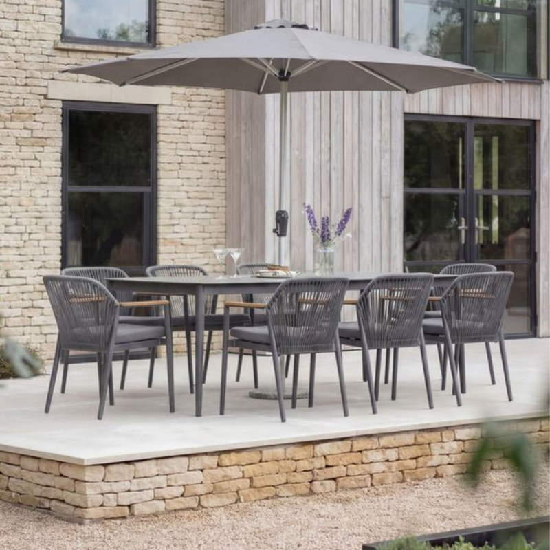 8 - Person Patio Dining Set with Rectangular Table , Cushions Included