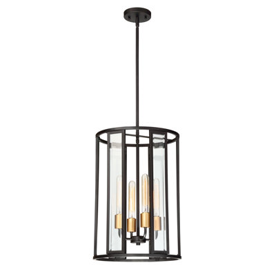 Luminaire suspendu géométrique 4 lumières Alliona