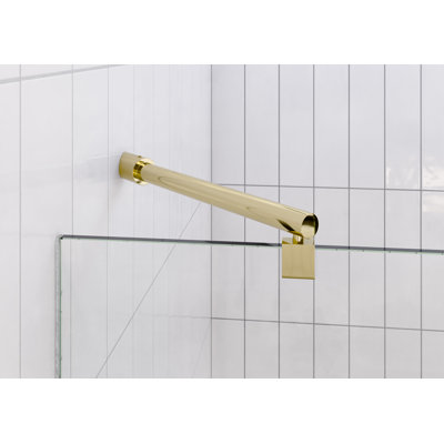 Halo 44.75 in. x 78 in. Frameless Glass Hinge Shower Door