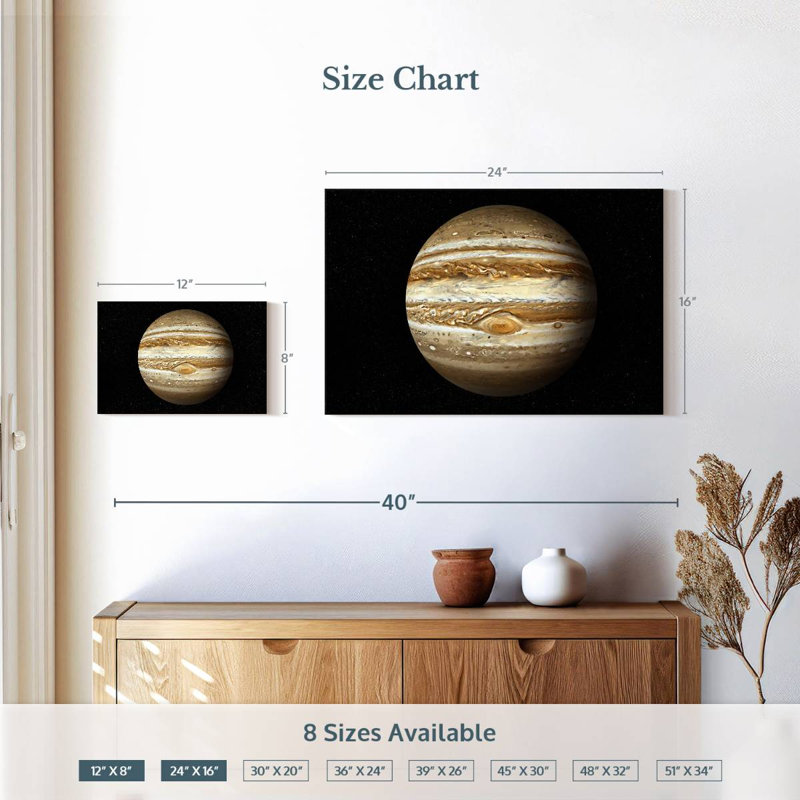 Oberle Jupiter Planet, 16" H x 24" W