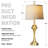 Modern 30'' Gold Table Lamp Set with USB & Type-C Ports, Oatmeal Linen Shade-1990468133