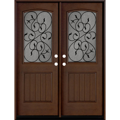 80'' Paneled Fiberglass Front Entry Doors