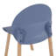 Chaises d'appoint Designer avec siège en PP et pieds en bois de chêne massif (ensemble de 4)-456523275