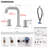 Widespread 2-handle Bathroom Faucet with Water Supply Lines-72495741