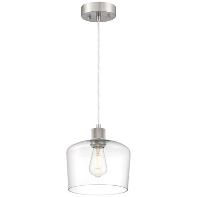 Abdulkhalid LED Pendant - Clear Glass - Replaceable LED
