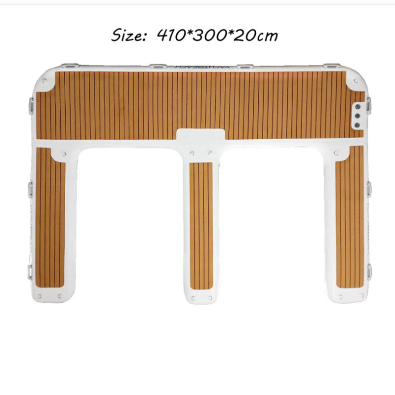 Plateforme de ponton gonflable en forme de E pour ponton de jet ski