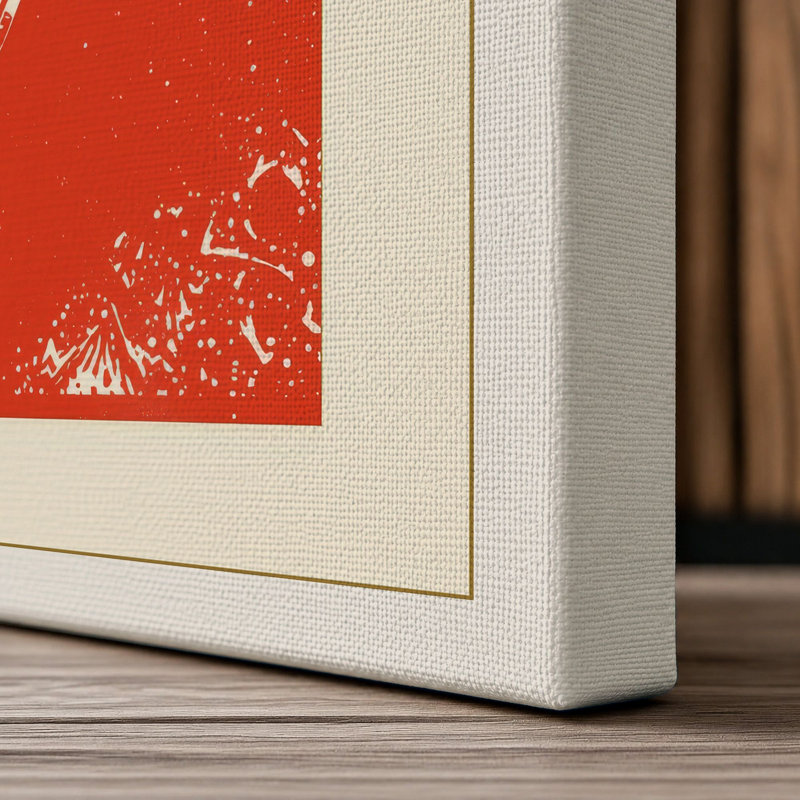 Pizza Pop Modern - Wrapped Canvas, 24x16 - 61.0 x 40.6 cm, Cream Border