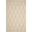 Tapis brun en jute noué à la main à motif géométrique Andressa-38054500