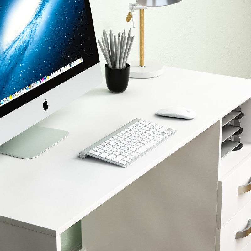 Muskoka Solid Wood Base Writing Desk, White