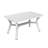 Resol - 4 Seater Tulip Rectangular Plastic Garden Dining Table - 90cm x 140cm-70257754