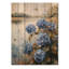 Hortensias par la rivière I - Art mural en bois d'hortensias - sur bois de pin naturel-112721140