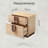 Modern Farmhouse 2 Drawer Nightstand With Grooved Design Front