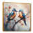Toile avec cadre flottant or