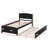 Twin Platform Bed With Sliding Trundle-842299392