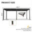 Cadre et persiennes en aluminium 10 x 19 pi Pergola Louver-442478968