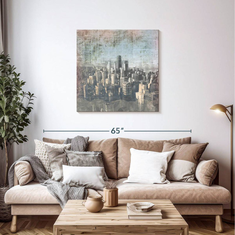 Sireci Chicago Skyline II, 36" H x 36" W