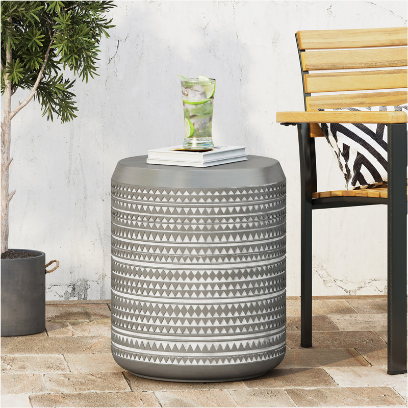 Outdoor LightWeight Concrete Side Table