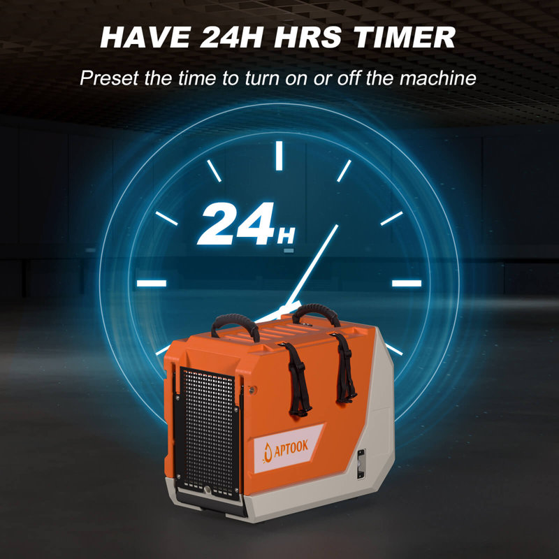 APTOOK 180 Pints 6000 Sq. Ft. Commercial Basement Dehumidifier with Humidity Controller & Pump