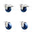 Solid Polyurethane Swivel Bolt Hole Caster Set with 2 Lock Brake-92142579
