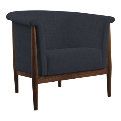 Fauteuil demi-tonneau l 34,5 po Walnut Grove