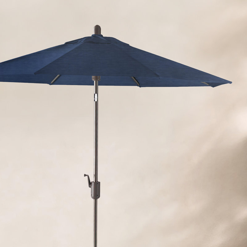 Parasol extérieur en polyester 104 po Natalie, Gris vedette, Marine