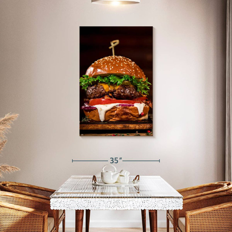 Yarlin Delicious Burger, 45" H x 30" W