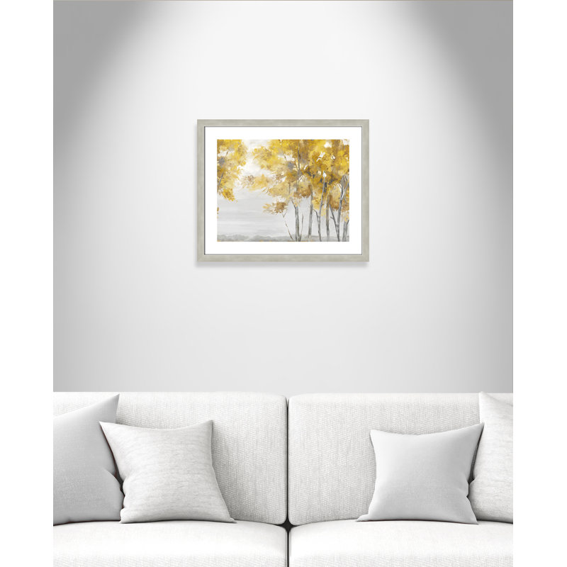 Selfless Yellow " Selfless Yellow " by Eva Watts, Warm Silver, 22" H x 26" W x 1.25" D