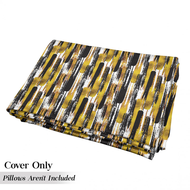 Housse de coussin d'extérieur Watercolored, H 2 po x l 27 po x P 88 po