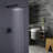 Wall Mounted Matte Black Shower System with Rough-in Valve