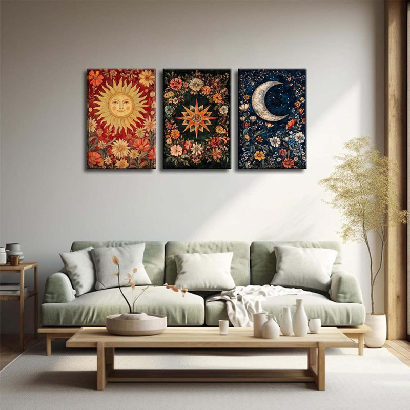 3 Piece Wrapped Canvas Print, 40 cm H x 30 cm W